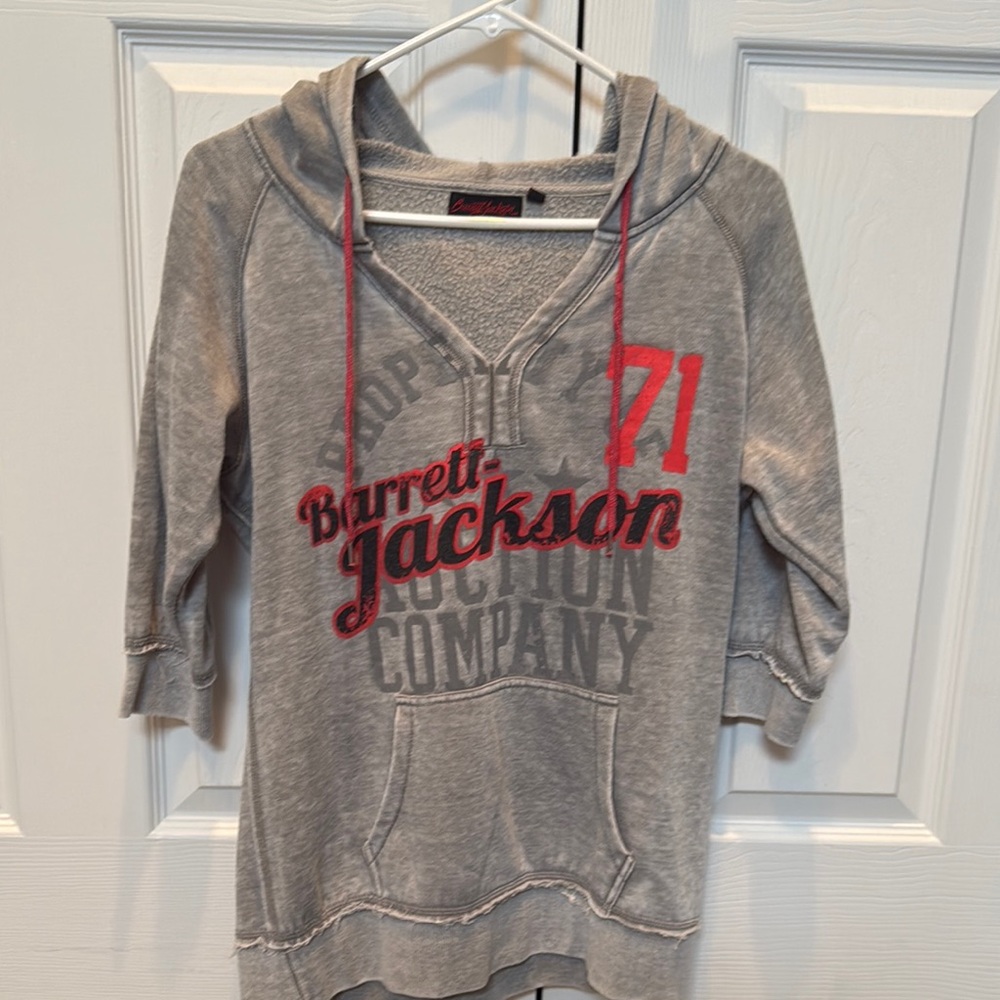 Ladies Barrett Jackson Grey Hoodie.